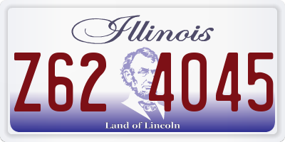 IL license plate Z624045