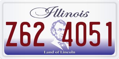 IL license plate Z624051