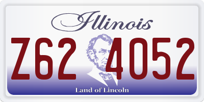 IL license plate Z624052