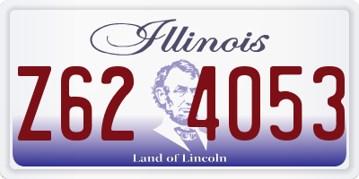 IL license plate Z624053