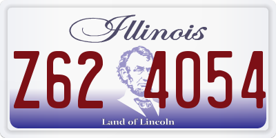 IL license plate Z624054