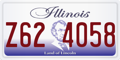 IL license plate Z624058