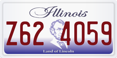 IL license plate Z624059