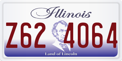 IL license plate Z624064