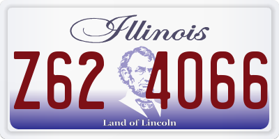 IL license plate Z624066