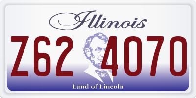 IL license plate Z624070