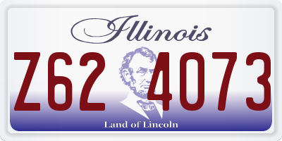 IL license plate Z624073