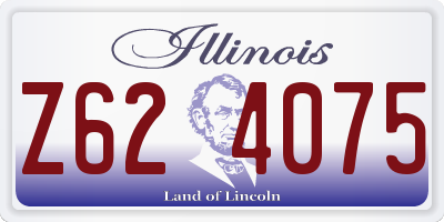 IL license plate Z624075