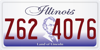 IL license plate Z624076