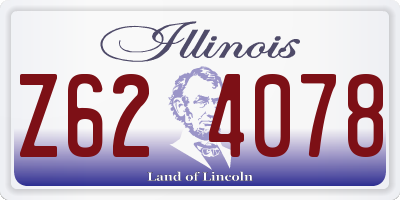 IL license plate Z624078