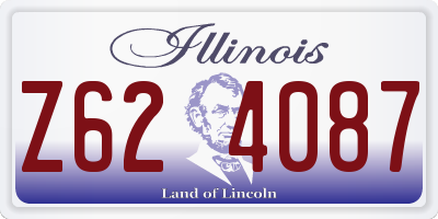 IL license plate Z624087
