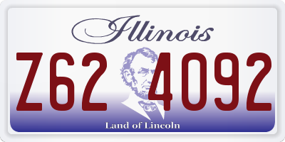 IL license plate Z624092