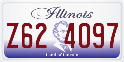 IL license plate Z624097