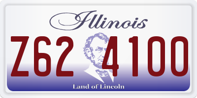IL license plate Z624100