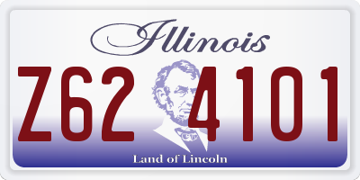IL license plate Z624101