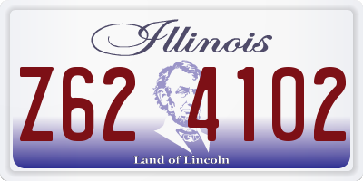 IL license plate Z624102