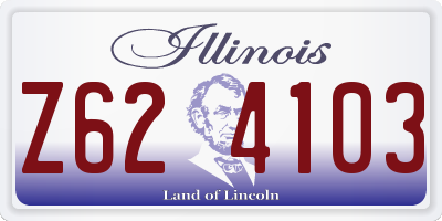 IL license plate Z624103