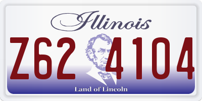 IL license plate Z624104