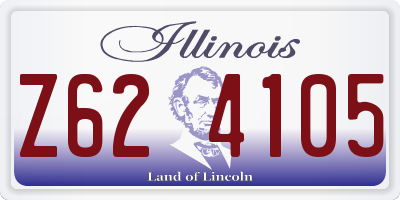 IL license plate Z624105