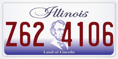 IL license plate Z624106