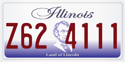 IL license plate Z624111