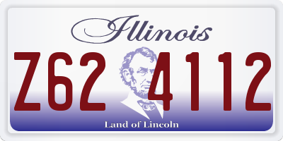 IL license plate Z624112