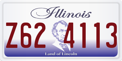 IL license plate Z624113