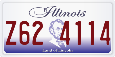 IL license plate Z624114