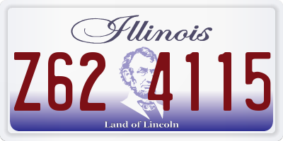 IL license plate Z624115