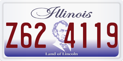 IL license plate Z624119
