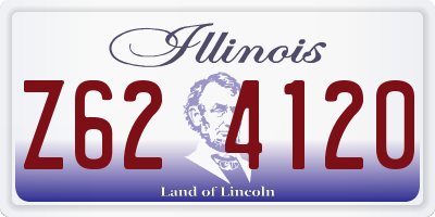IL license plate Z624120