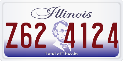 IL license plate Z624124