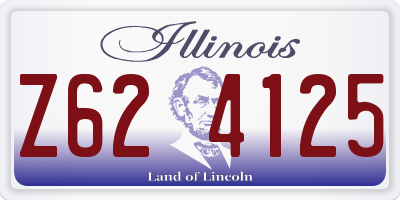 IL license plate Z624125