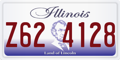 IL license plate Z624128