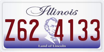 IL license plate Z624133