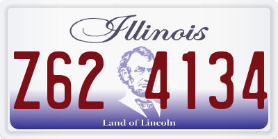 IL license plate Z624134