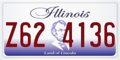 IL license plate Z624136