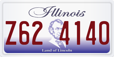 IL license plate Z624140