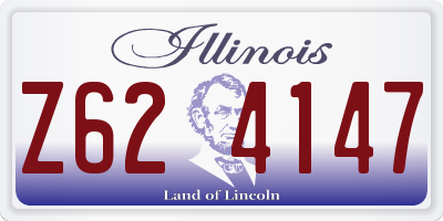 IL license plate Z624147