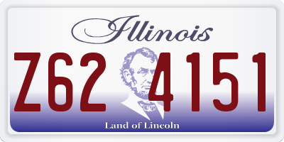 IL license plate Z624151