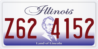IL license plate Z624152