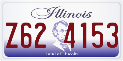 IL license plate Z624153