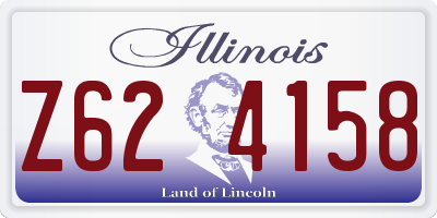 IL license plate Z624158