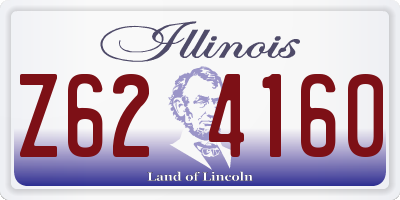 IL license plate Z624160