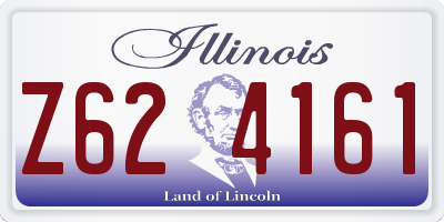 IL license plate Z624161