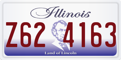 IL license plate Z624163