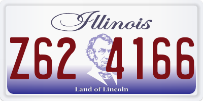 IL license plate Z624166