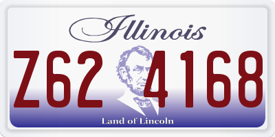 IL license plate Z624168