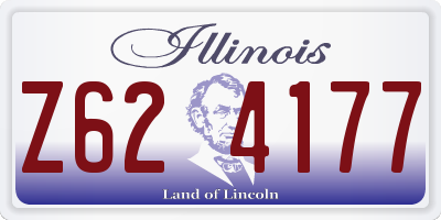 IL license plate Z624177