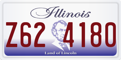 IL license plate Z624180